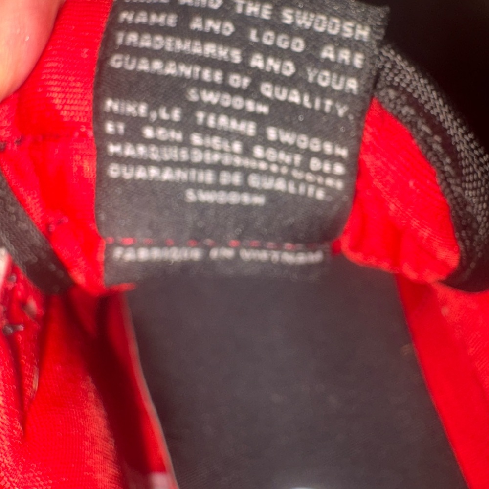 Nike Vibrant Red black shoes